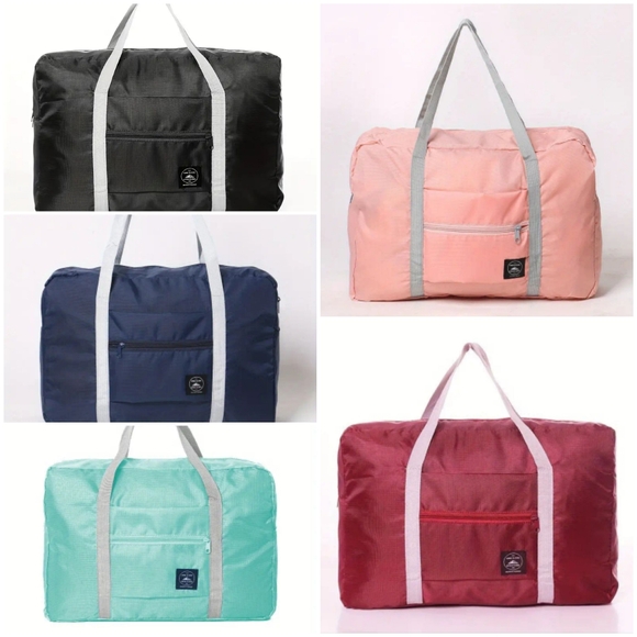 ONE LEFT! New Waterproof Nylon Travel Foldable Bag Carry On Tote Duffle Luggage - Picture 2 of 8